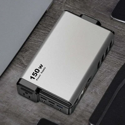 Powerology 32000mAh 150W Mini Power Station With AC Output Grey